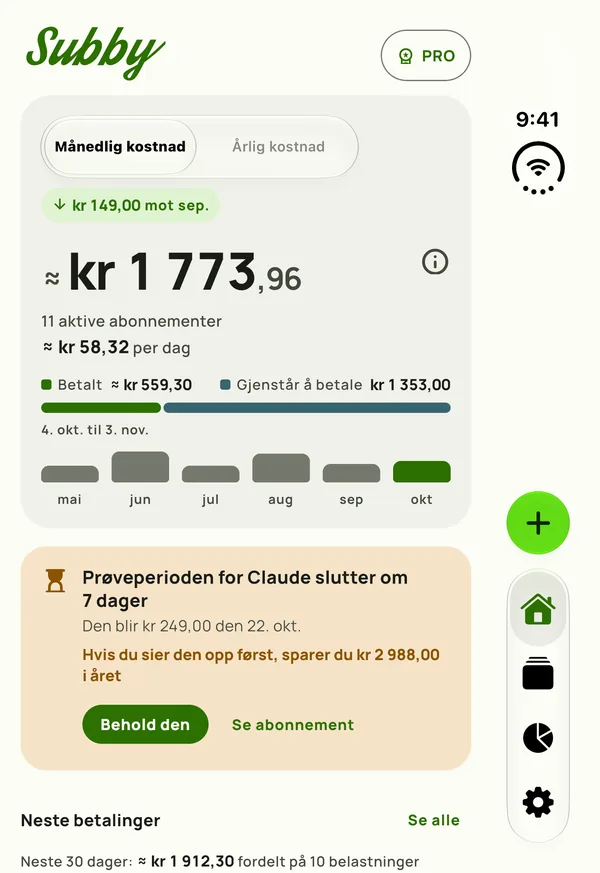 Kompakt Hjem i Subby på ytre panel av en lukket iPhone Duo