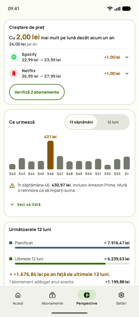 Perspective, cu scumpirile pe servicii și săptămânile următoare, pe Android